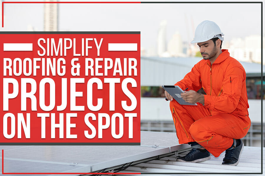 A Worker Digitally Analysis Roofing and Repair